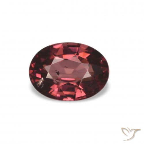 Grenat Rhodolite Rouge merlot naturelle Coupe ovale, 1.11 ct, VS-SI