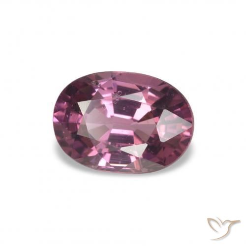 Grenat Rhodolite Pourpre prune naturelle Coupe ovale, 1.16 ct, VS-SI