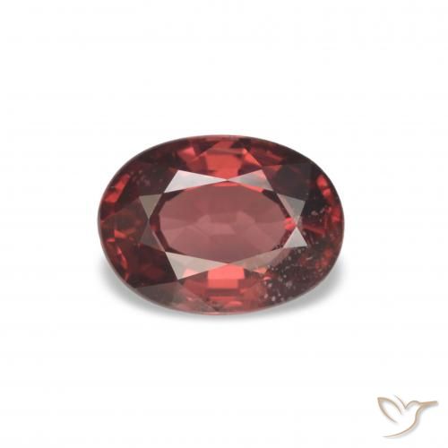 1.08ct Rouge écarlate profond Grenat Rhodolite, ovale, VS