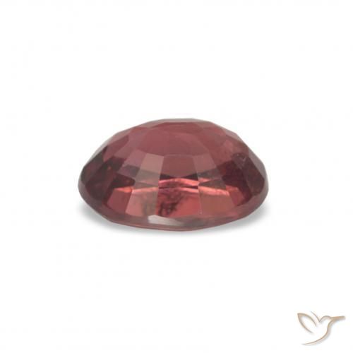 Grenat Rhodolite Rouge écarlate profond naturelle Coupe ovale, 1.08 ct, VS