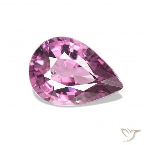Grenat Rhodolite Pourpre rougeâtre léger naturelle En forme de poire, 0.80 ct, VS-SI
