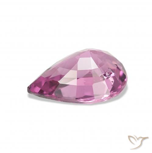 Grenat Rhodolite Pourpre rougeâtre léger naturelle En forme de poire, 0.80 ct, VS-SI