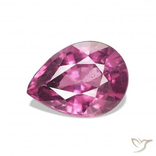 Grenat Rhodolite Pourpre moyen naturelle En forme de poire, 0.94 ct, VS