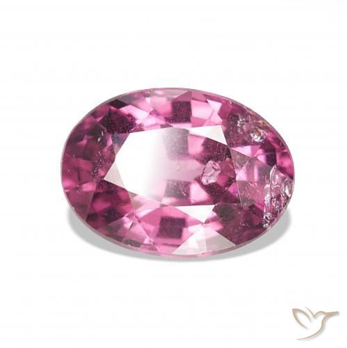 Grenat Rhodolite Pourpre moyen naturelle Coupe ovale, 1.10 ct, VS-SI