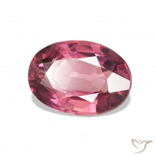 Grenat Rhodolite Rouge moyen naturelle Coupe ovale, 1.16 ct, VS