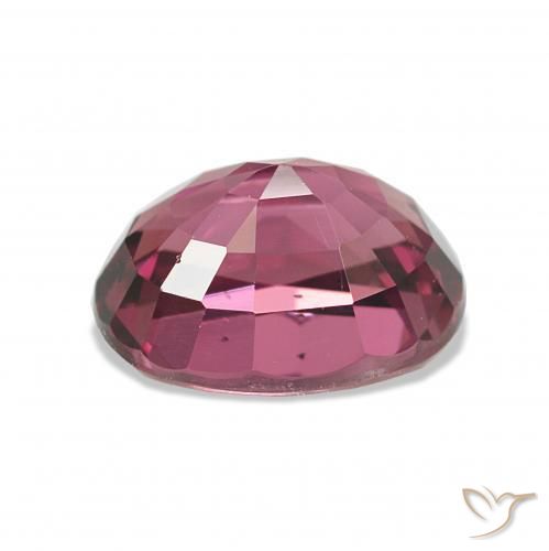 Grenat Rhodolite Pourpre intense naturelle Coupe ovale, 1.35 ct, VS