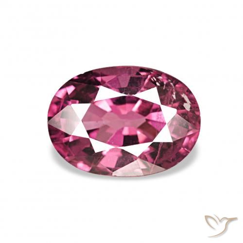 Grenat Rhodolite Rouge Rapberry naturelle Coupe ovale, 1.10 ct, VS