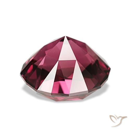Grenat Rhodolite Medium Dark-Red naturelle Coupe ovale, 3.49 ct, VVS