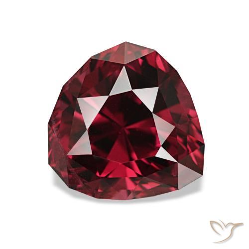 Grenat Rhodolite Rouge framboises naturelle En forme de poire, 3.93 ct, VVS