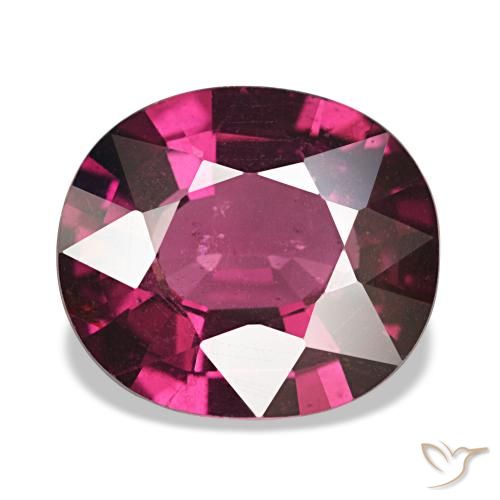 Grenat Rhodolite Pourpre moyen naturelle Coupe ovale, 5.65 ct, VS