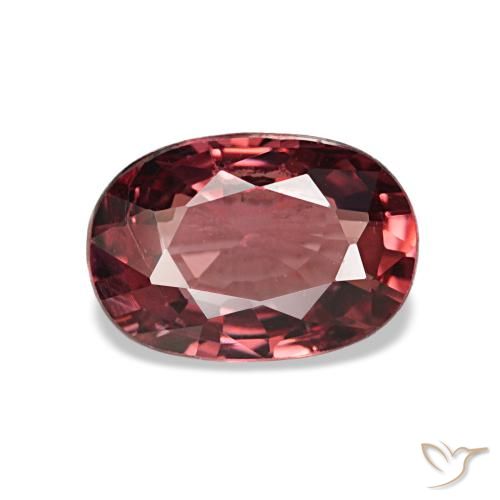 Grenat rhodolite rouge de 0,96 ct, ovale, VS-SI