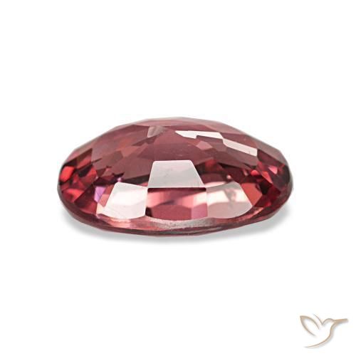Grenat rhodolite rouge naturelle coupe ovale, 0,96 ct, VS-SI