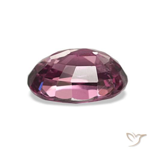 Grenat rhodolite pourpre naturelle coupe ovale, 1,06 ct, VS-SI