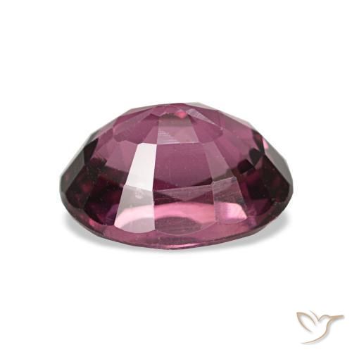 Grenat rhodolite rouge naturelle coupe ovale, 1,25 ct, VS-SI