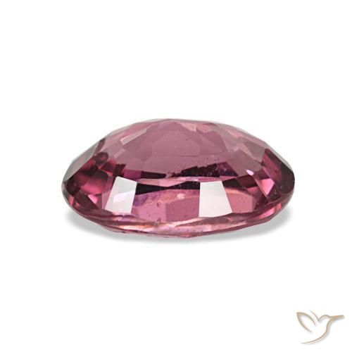Grenat rhodolite rouge naturelle coupe ovale, 0,97 ct, VS