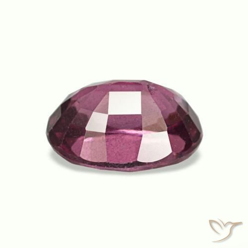 Grenat rhodolite pourpre naturelle coupe ovale, 1,10 ct, VS