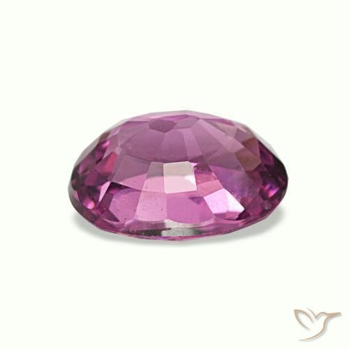 Grenat rhodolite pourpre naturelle coupe ovale, 1,08 ct, VS