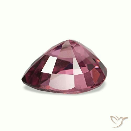 Grenat rhodolite pourpre naturelle en forme de poire, 0,90 ct, VS