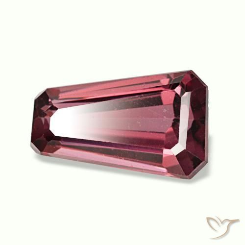 Grenat rhodolite pourpre naturelle forme fantaisie, 1,58 ct, VVS-VS