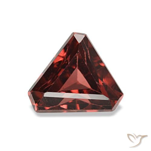 Grenat rhodolite rouge naturelle forme fantaisie, 1,22 ct, VS