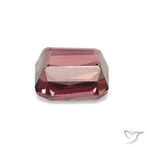 Grenat rhodolite rouge naturelle taille émeraude, 0,95 ct, VVS-VS