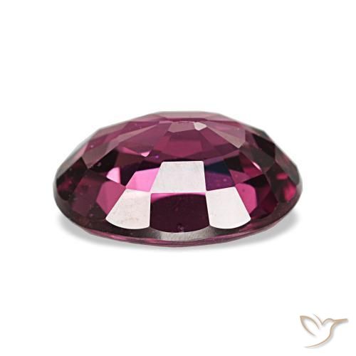 Grenat rhodolite pourpre naturelle coupe ovale, 2,83 ct, SI