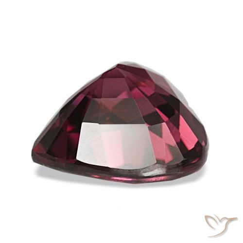 Grenat rhodolite pourpre naturelle forme de coeur, 4,25 ct, VVS-VS