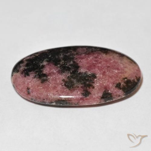 Rhodonite Multicolore naturelle ovale, 51.18 ct, Opaque