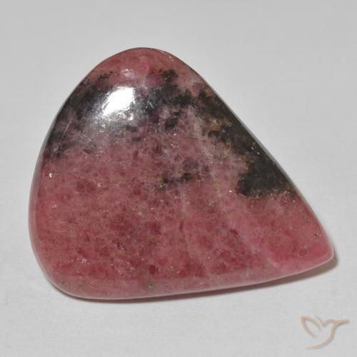 Rhodonite Multicolore naturelle En forme de poire, 39.56 ct, Opaque