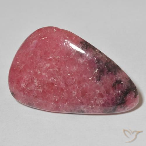 Rhodonite Multicolore naturelle En forme de poire, 30.82 ct, Opaque