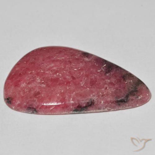 Rhodonite Multicolore naturelle En forme de poire, 30.82 ct, Opaque