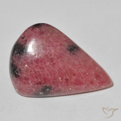 Rhodonite Multicolore naturelle En forme de poire, 22.34 ct, Opaque