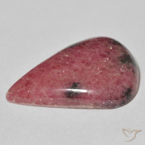 Rhodonite Multicolore naturelle En forme de poire, 22.34 ct, Opaque