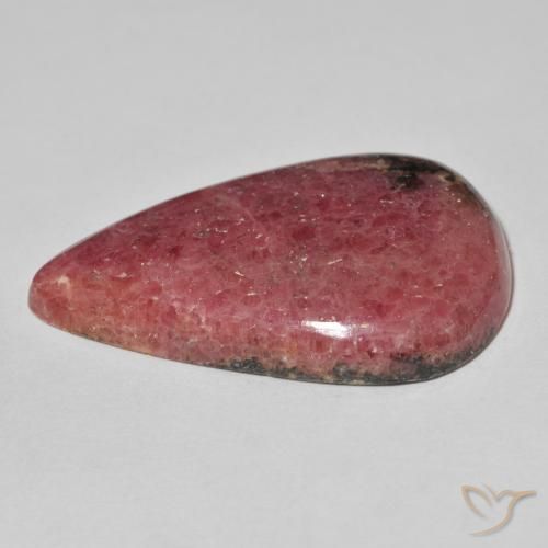 Rhodonite Multicolore naturelle En forme de poire, 56.72 ct, Opaque