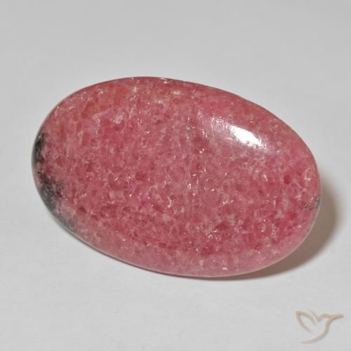 Rhodonite Rouge naturelle ovale, 57.90 ct, Opaque