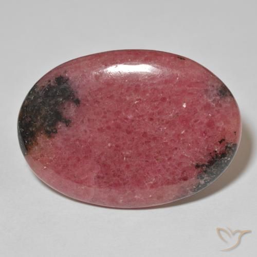 Rhodonite ovale de 55,87 ct, 37,5 x 26,8 mm d'Australie, Photo A