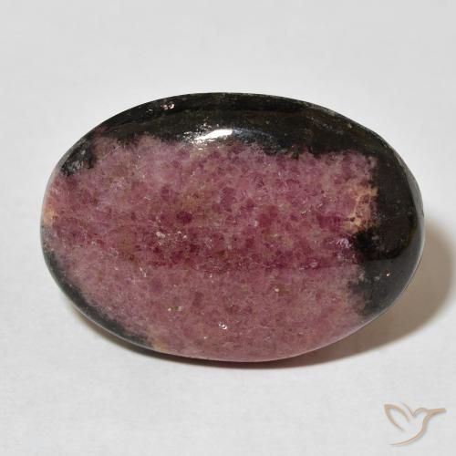 Rhodonite ovale de 27,88 ct, 25,7 x 18,6 mm d'Australie, Photo A