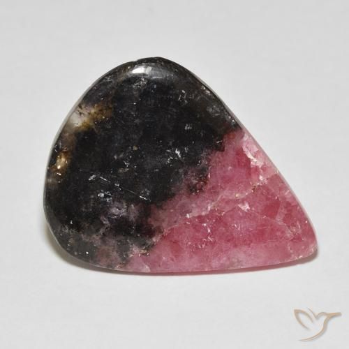 Rhodonite Multicolore naturelle En forme de poire, 25.15 ct, Opaque