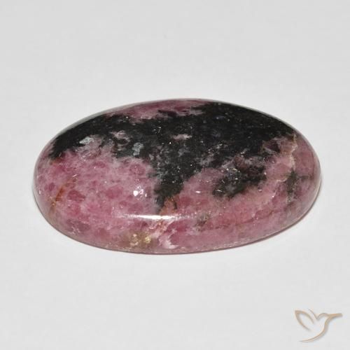Rhodonite Multicolore naturelle ovale, 54.00 ct, Opaque