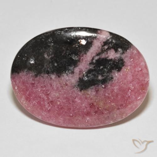 Rhodonite ovale de 45,9 ct, 33,7 x 24,8 mm d'Australie, Photo A