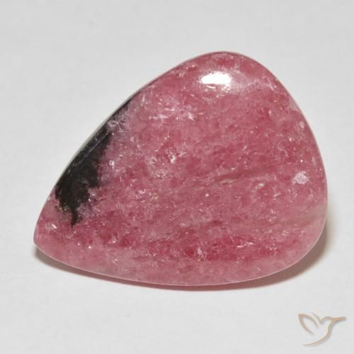 32.30ct Naturel Rouge Rhodonite, En forme de poire, Opaque