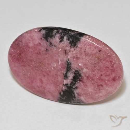 Rhodonite Multicolore naturelle ovale, 60.37 ct, Opaque
