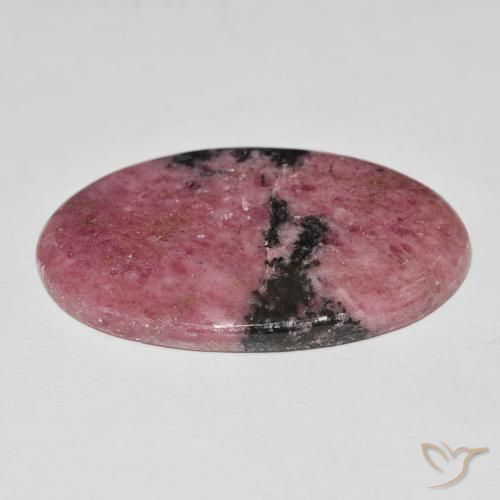 Rhodonite Multicolore naturelle ovale, 60.37 ct, Opaque