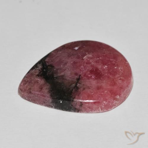 Rhodonite Multicolore naturelle En forme de poire, 31.56 ct, Opaque