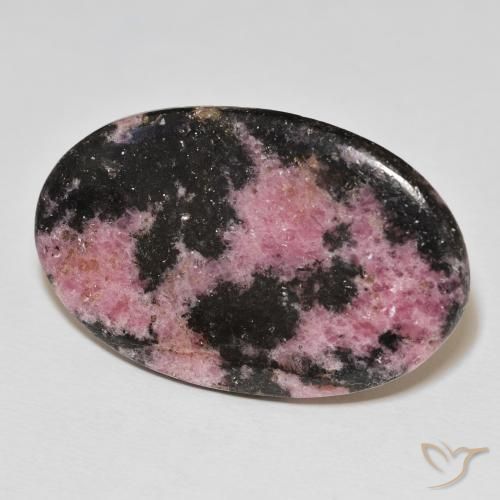 Rhodonite Multicolore naturelle ovale, 37.46 ct, Opaque