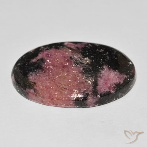 Rhodonite Multicolore naturelle ovale, 60.24 ct, Opaque