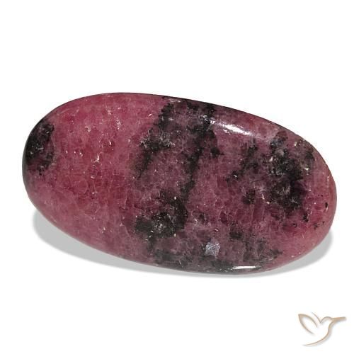 Rhodonite Multicolore naturelle ovale, 59.30 ct, Opaque