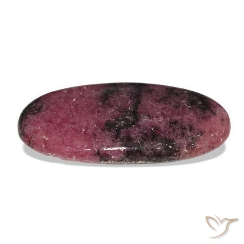 Rhodonite Multicolore naturelle ovale, 59.30 ct, Opaque