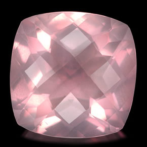 Quartz rose rose naturelle transparent, 5,73 ct, transparent / translucide