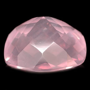Quartz rose rose naturelle transparent, 5,73 ct, transparent / translucide
